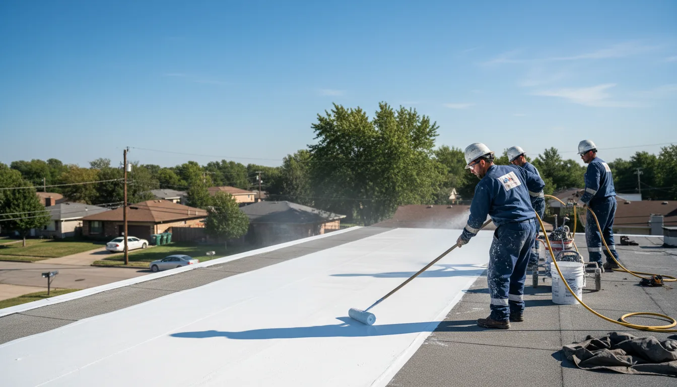 Commercial roof coating in Maben, MS near me